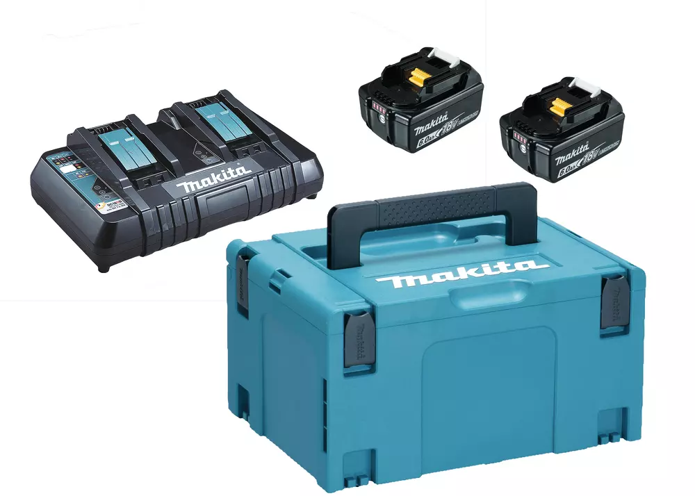 Kit fuente de alimentaci&oacute;n LXT&reg;  18V&middot; 6,0 Ah x 2 &middot; DC18RD MAKITA 198077-8