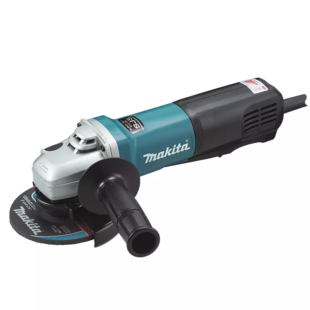 9565PCVMiniamoladora angular  1.400 W &middot; 125 mm &middot; 2.800 - 12.000 min-&sup1; MAKITA 9565PCV