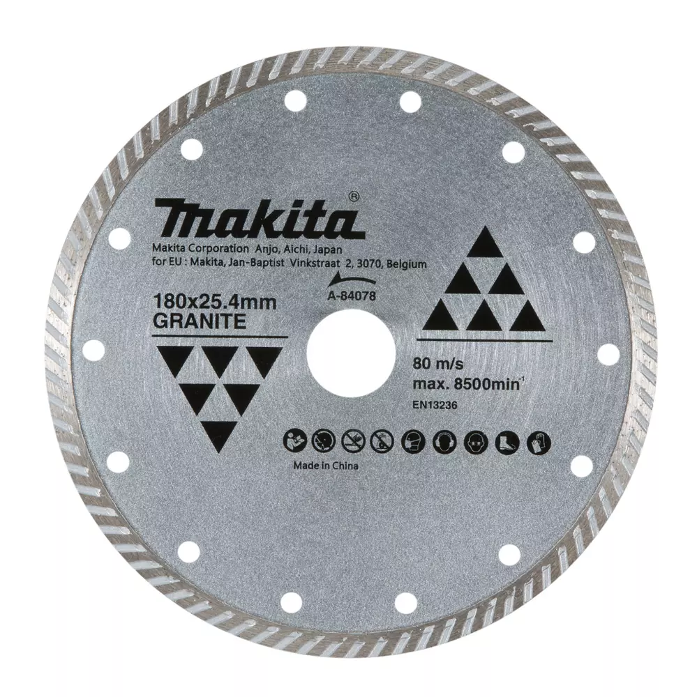 Disco de diamante turbo Rim 180 mm MAKITA A-84078