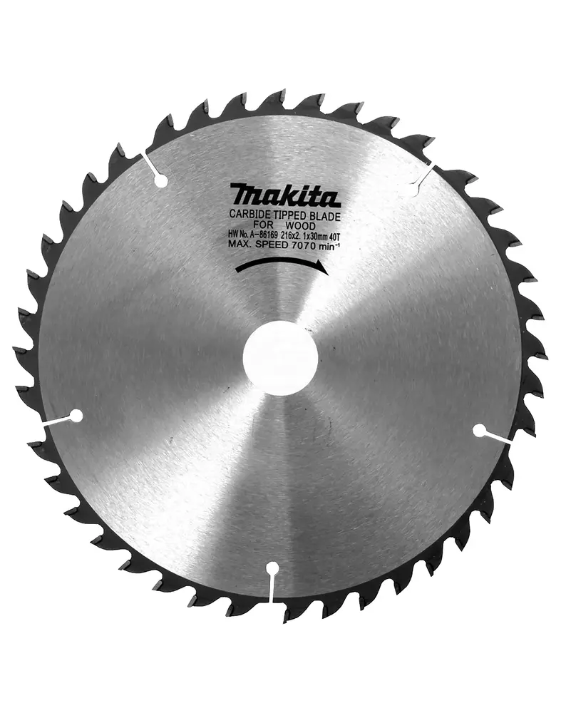 Disco sierra circular , Standard T.C.T. 216 x 30 mm, 40 D MAKITA A-86169