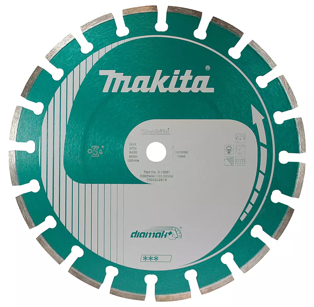 Disco de diamante DiaMak Plus, 300 mm MAKITA B-13661
