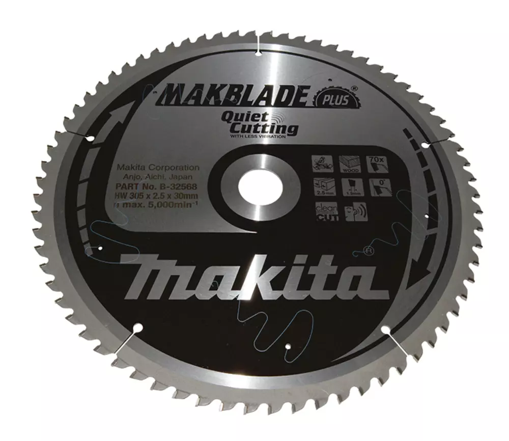 Disco sierra circular , Makblade+ T.C.T, 305 x 30 mm, 70 D MAKITA B-32568
