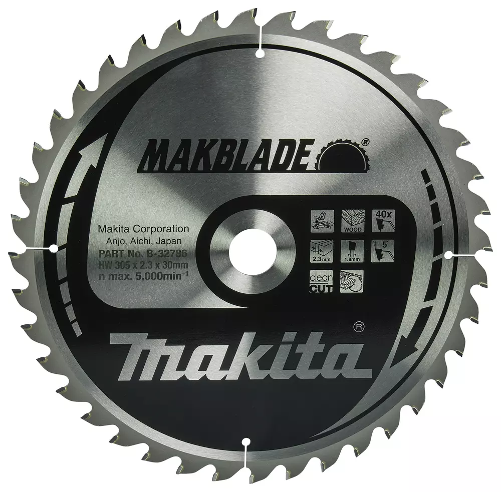 Disco sierra circular , Makblade T.C.T, 305 x 30 mm, 40 D MAKITA B-32786