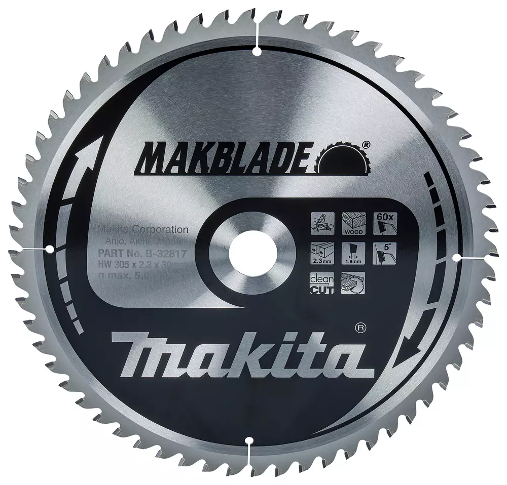 Disco sierra circular , Makblade T.C.T, 305 x 30 mm, 60 D MAKITA B-32817