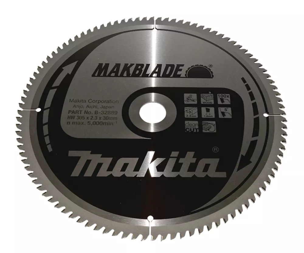 Disco sierra circular , Makblade T.C.T, 305 x 30 mm, 100 D MAKITA B-32889