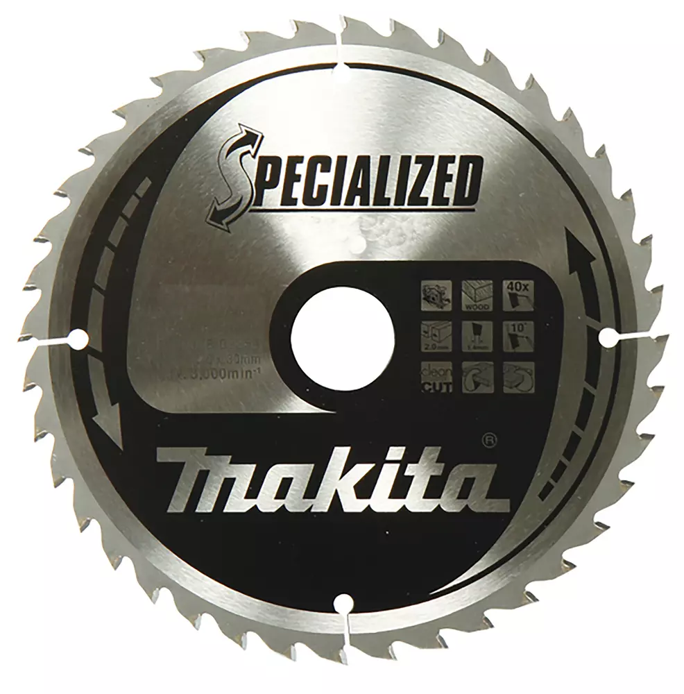 Disco sierra circular , Specialized T.C.T, 20 x 165 mm, 56T MAKITA B-33021