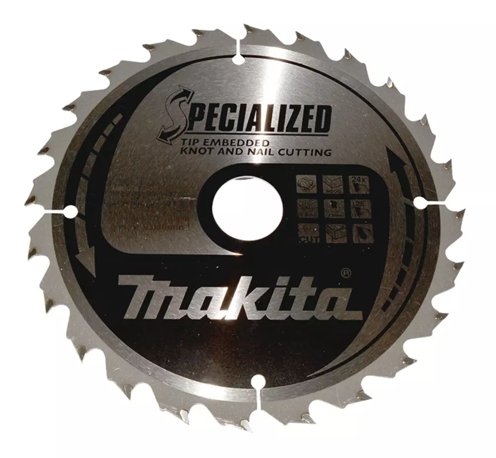 Disco sierra circular , Specialized T.C.T, 190 x 30 mm, 24 D MAKITA B-33118