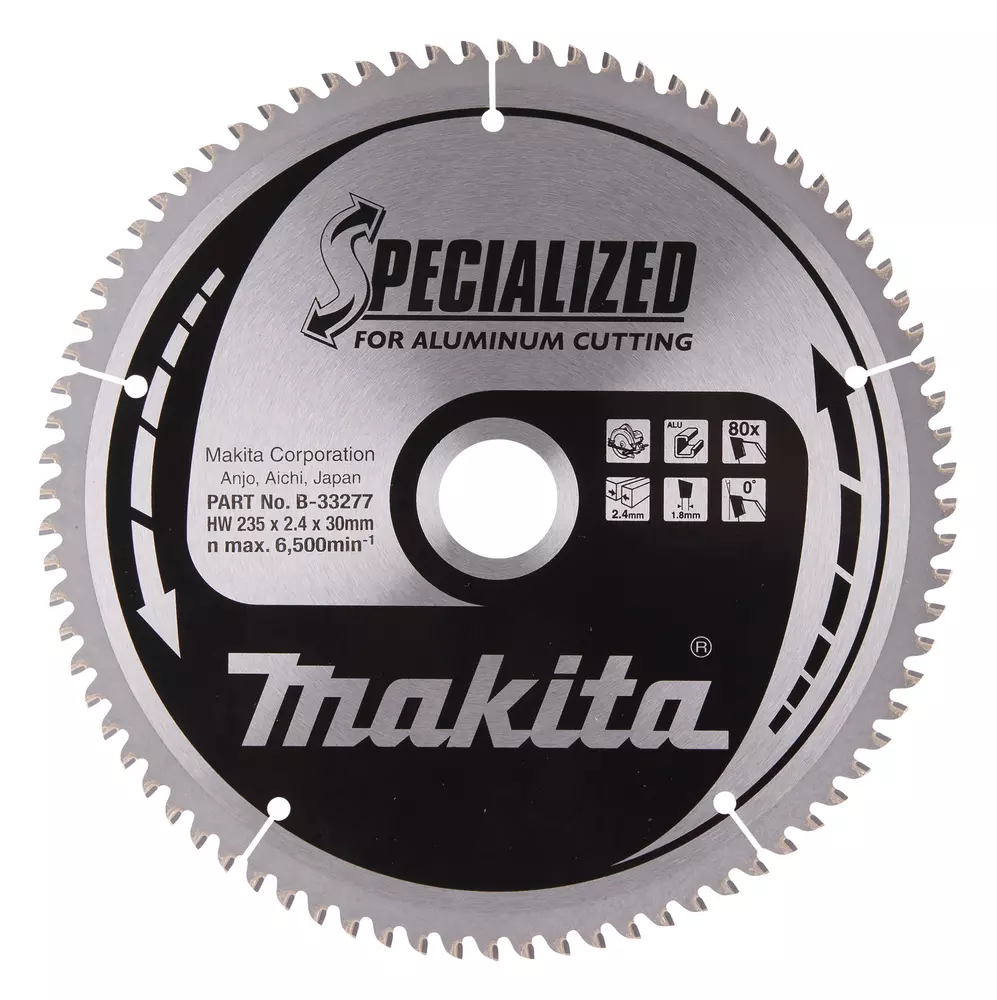 Disco sierra circular , Specialized T.C.T, 235 x 30 mm, 80 D MAKITA B-33277