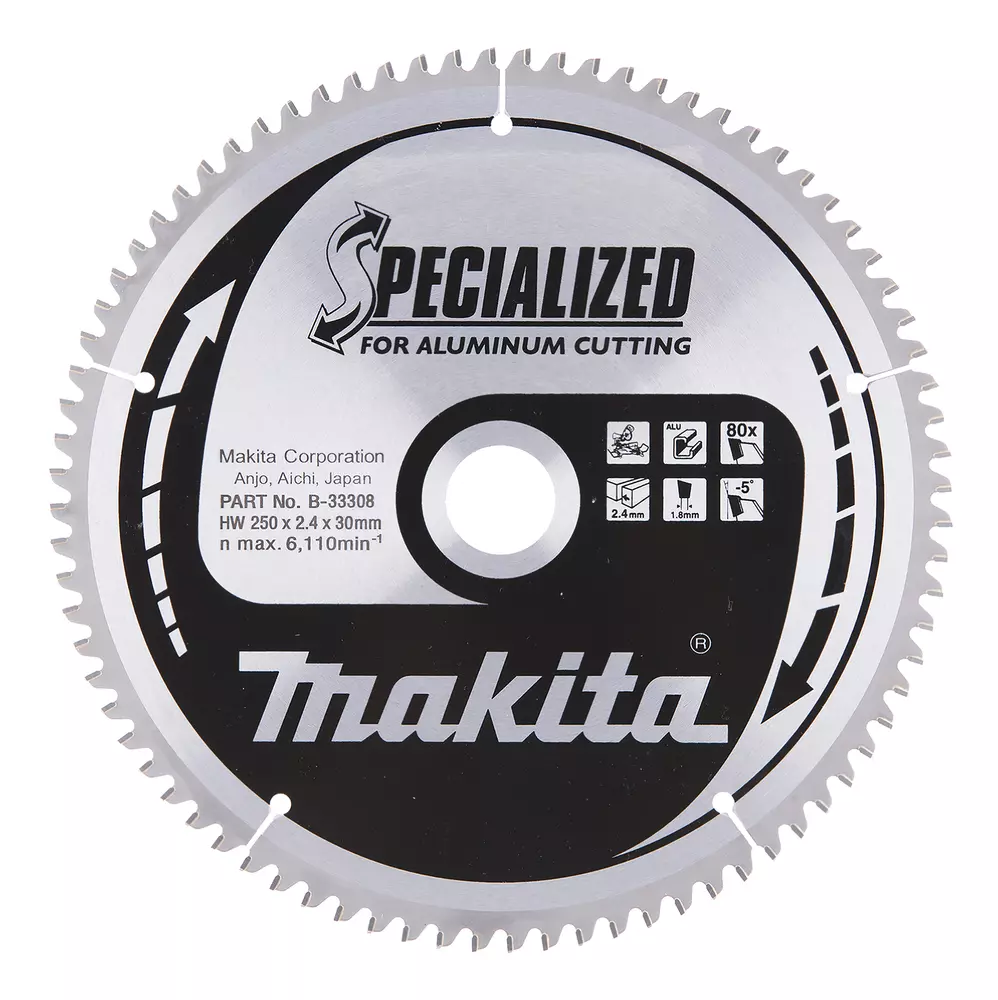 Disco sierra circular , Specialized T.C.T, 250 x 30 mm, 80 D MAKITA B-33308