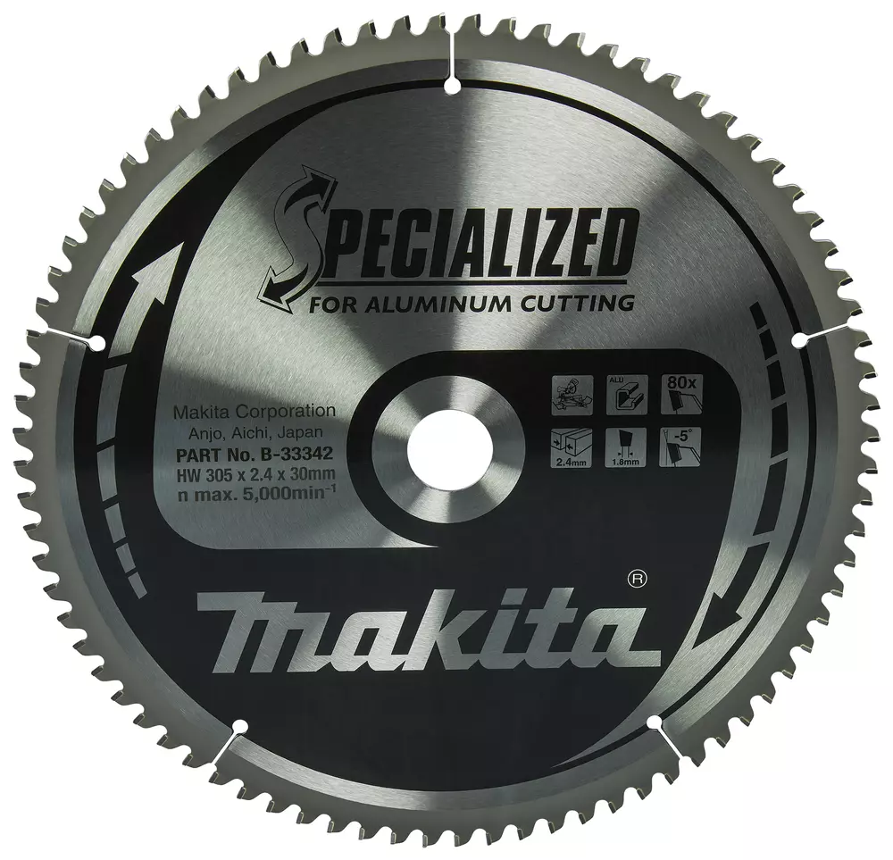 Disco sierra circular , Specialized T.C.T, 305 x 30 mm, 80 D MAKITA B-33342