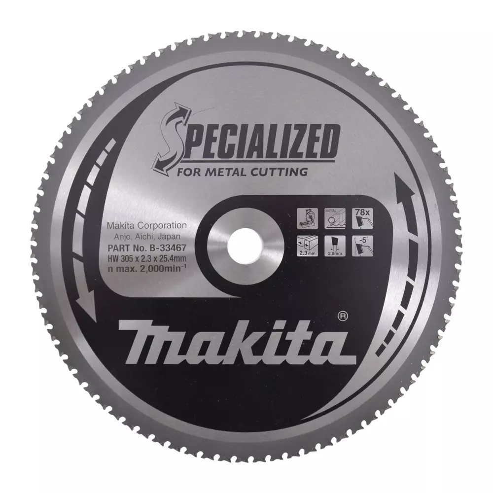 Disco sierra circular , Specialized T.C.T, 305 x 25,4 mm, 78 D MAKITA B-33467