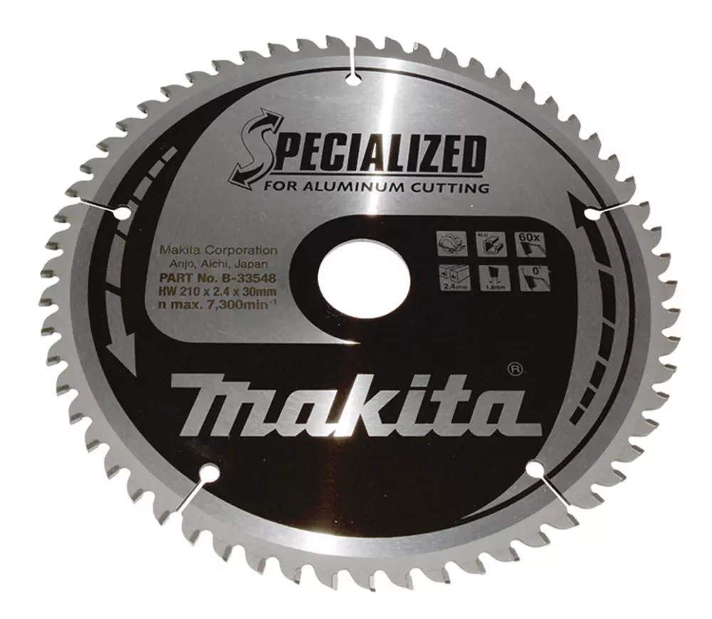 Disco sierra circular , Specialized T.C.T, 210 x 30 mm, 60 D MAKITA B-33548