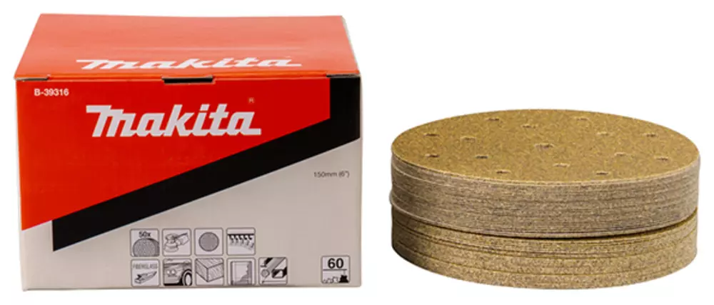Disco de lijado 150 mm, K60 MAKITA B-39316