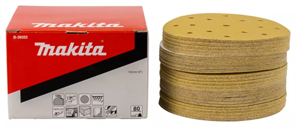 Disco de lijado 150 mm, K80 MAKITA B-39322