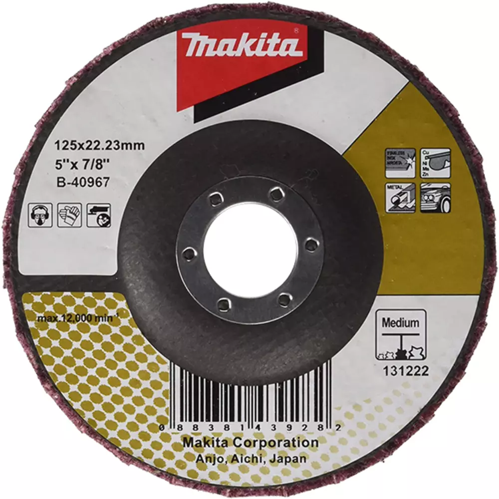 Disco de l&aacute;minas 125 x 22,23 mm MAKITA B-40967