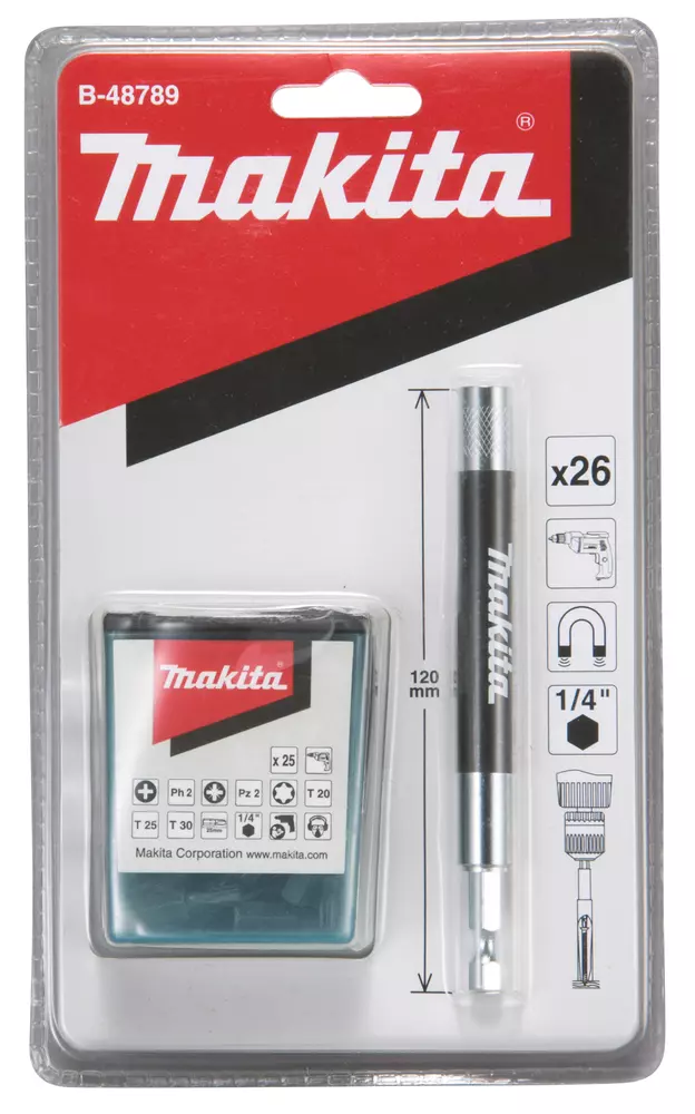 Portapuntas 120 mm, 26 pcs MAKITA B-48789