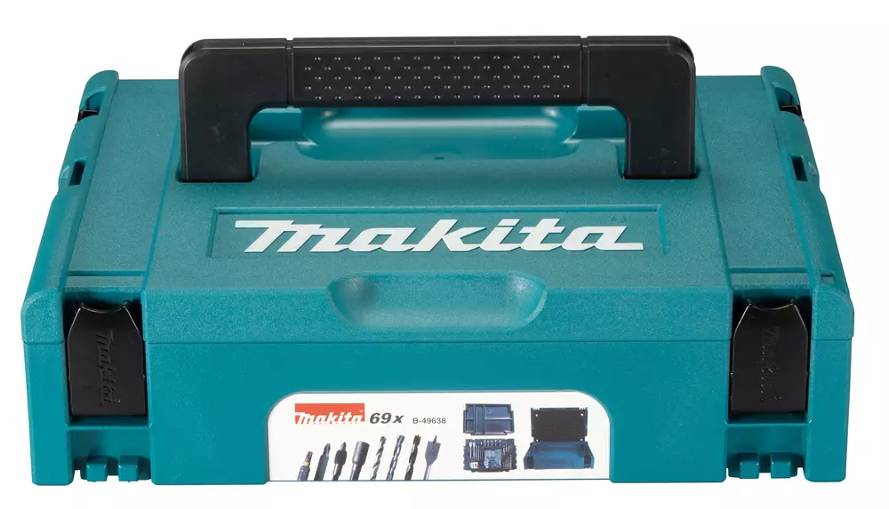 Malet&iacute;n de accesorios en Makpac 69pcs MAKITA B-49638
