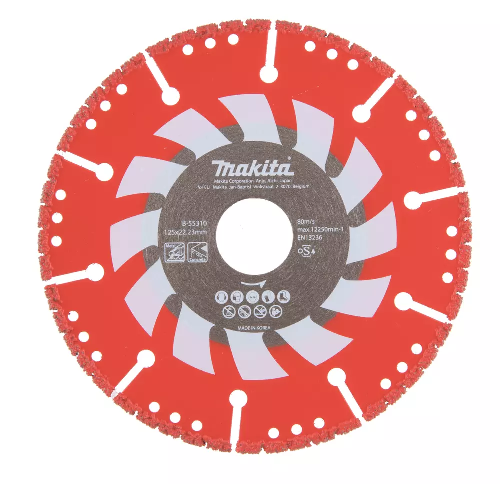 Disco de diamante especial rescate 125 x 22,23 mm MAKITA B-55310