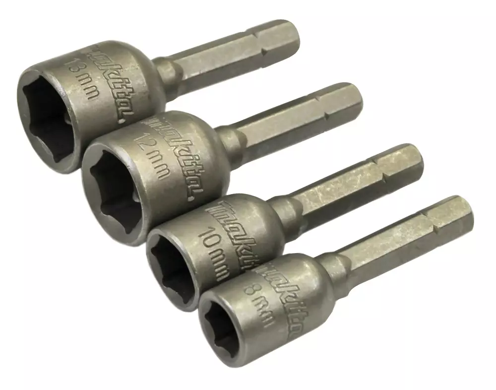 Set llaves de vaso magn&eacute;ticas 8 / 10 / 12 / 13 x 48 mm MAKITA B-57554