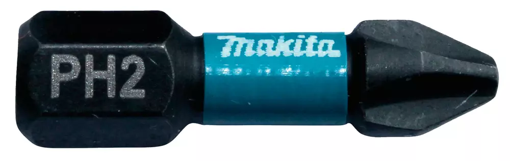 Punta Impact Black, PH2, 25 mm, 2 pcs MAKITA B-63616