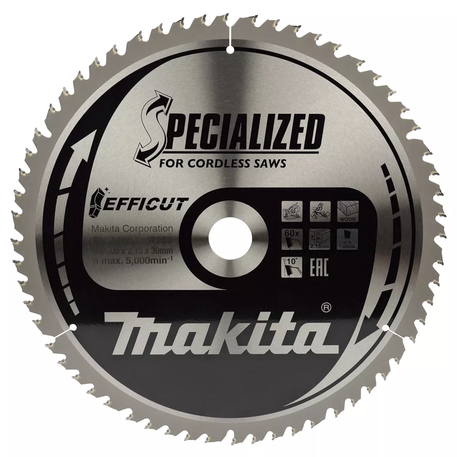 DISCO TCT 305X60T MADERA EFFICUT