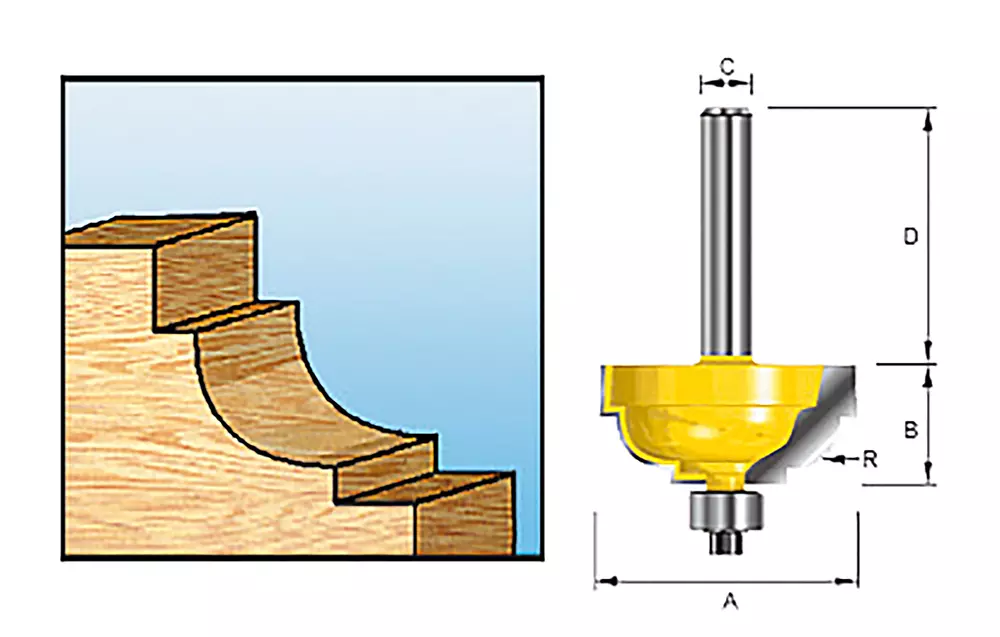 Fresa molduradora, 22 x 10 x 6 mm MAKITA D-09553