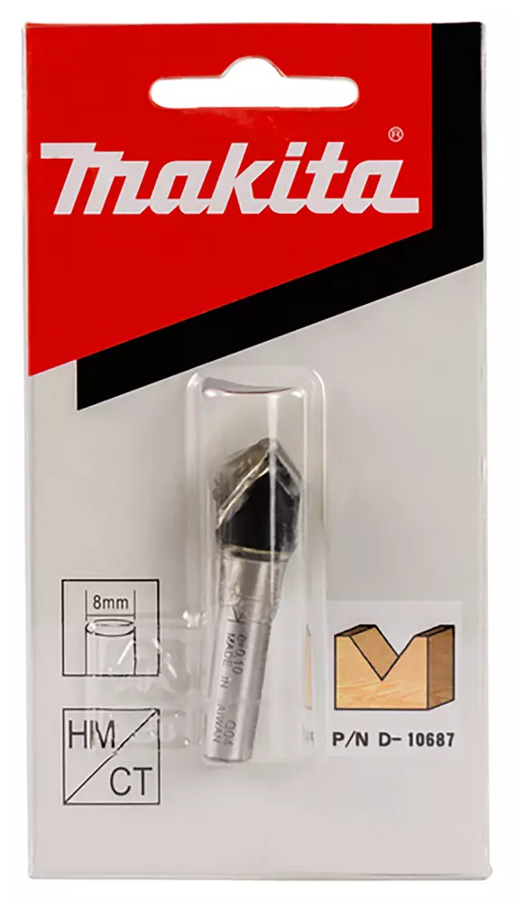 Broca de ranura en V8 x 12.7 x 12.7 mm MAKITA D-10687