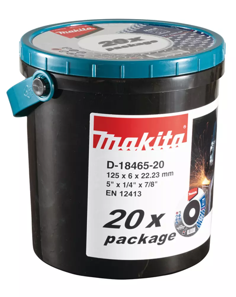 Discos de desbarbe METAL 125x6,0x22,23mm MAKITA D-18465-20