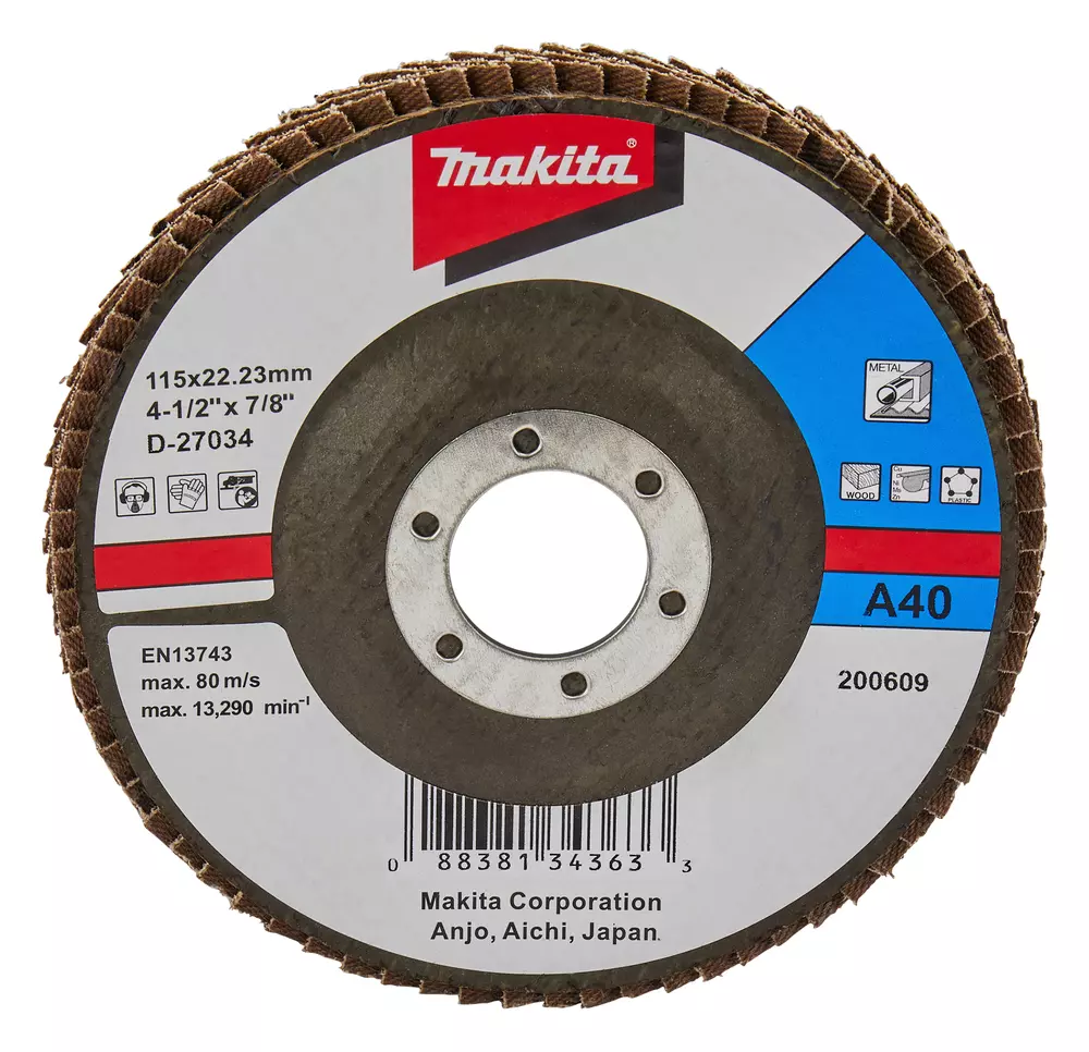 Disco de l&aacute;minas 115mm MAKITA D-27034