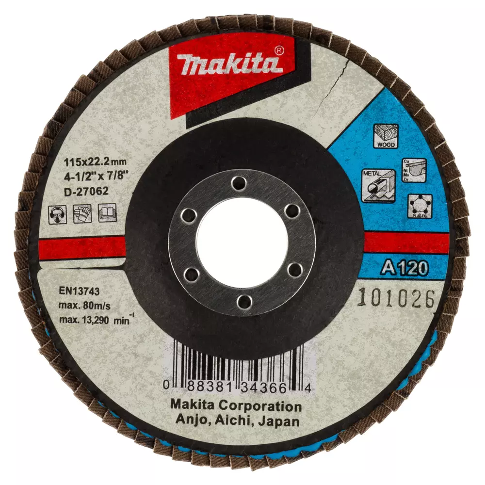 Disco de l&aacute;minas 115mm MAKITA D-27062