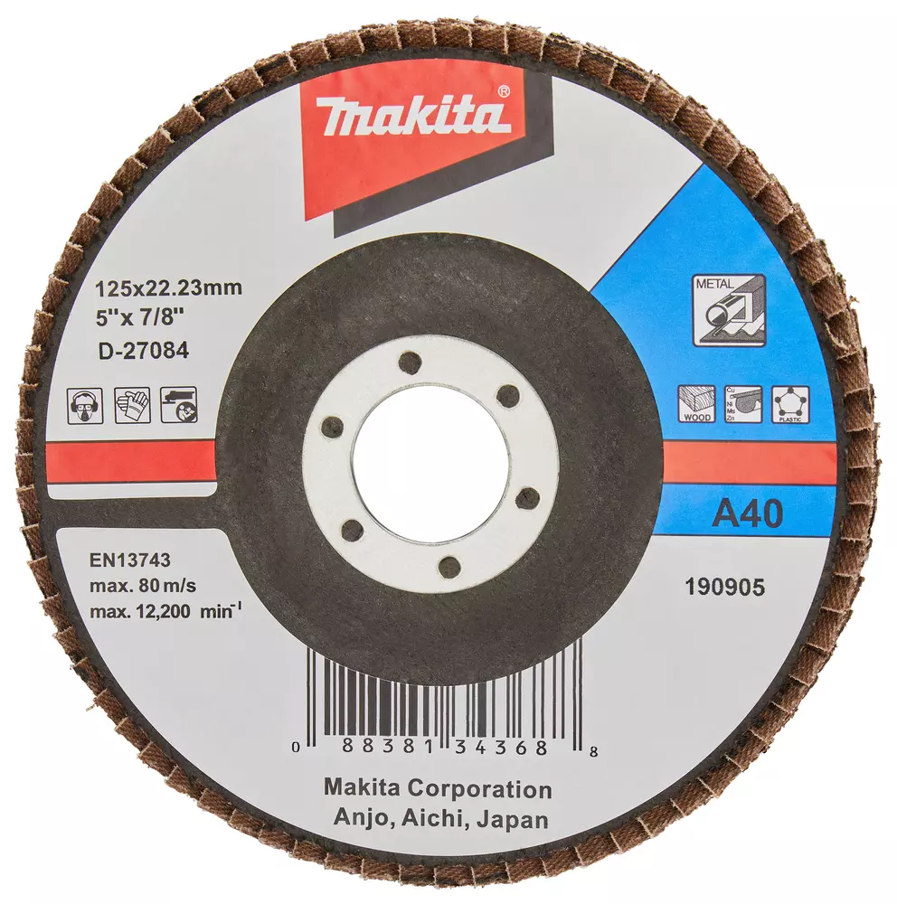 Disco de l&aacute;minas 125mm MAKITA D-27084