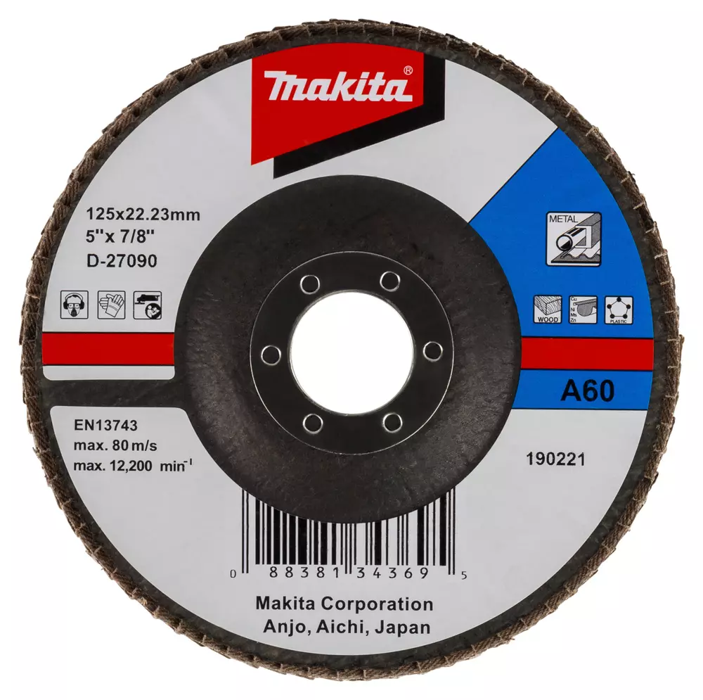 Disco de l&aacute;minas 125mm MAKITA D-27090
