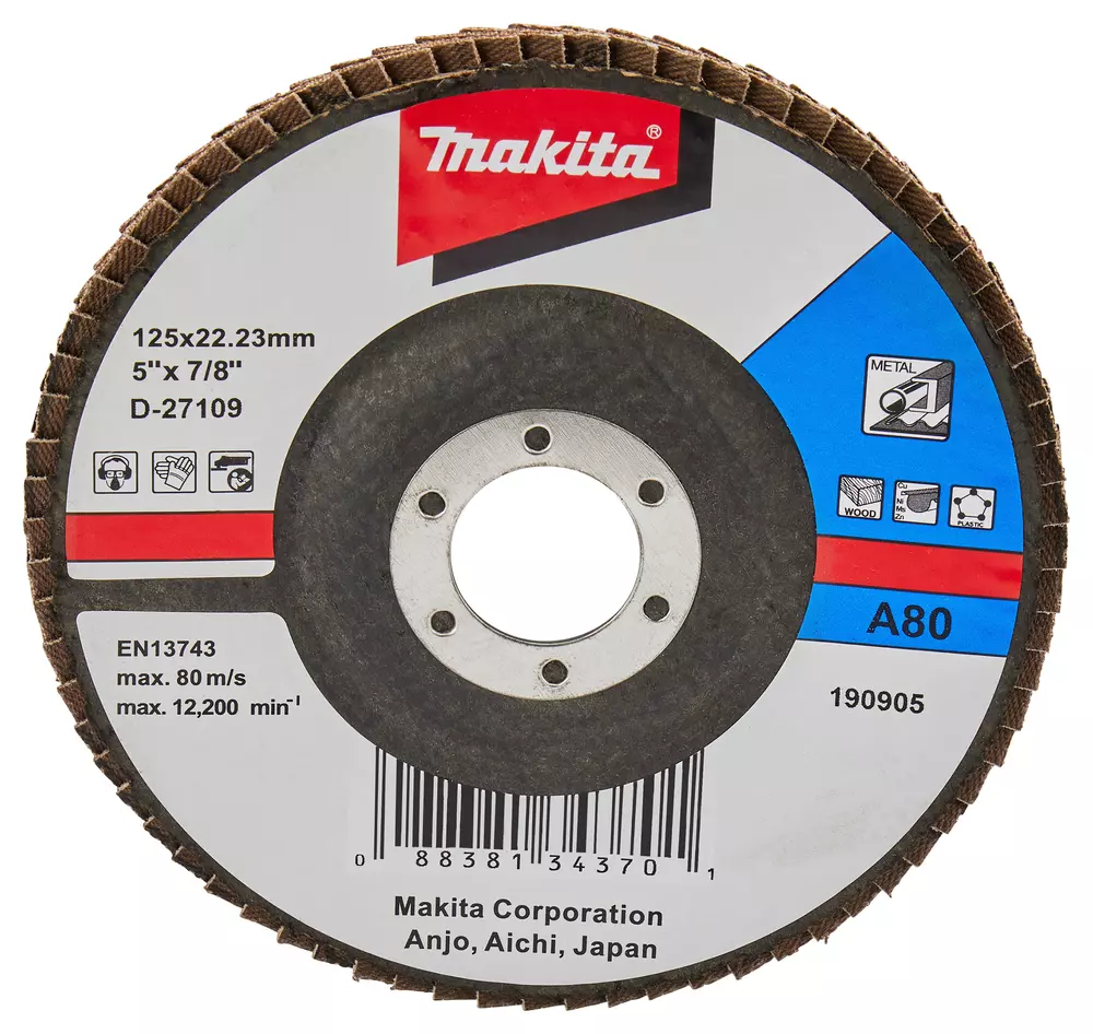 Disco de l&aacute;minas 125mm MAKITA D-27109