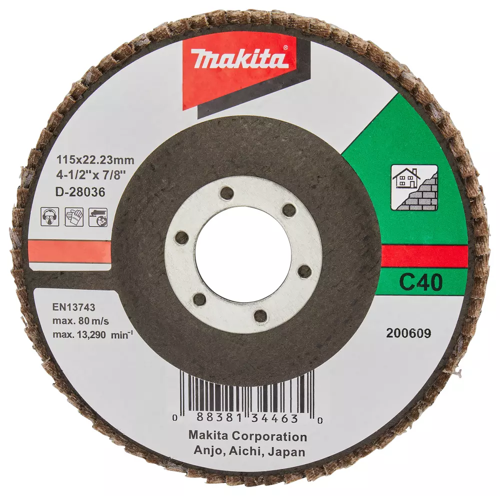 Disco de l&aacute;minas 115mm MAKITA D-28036