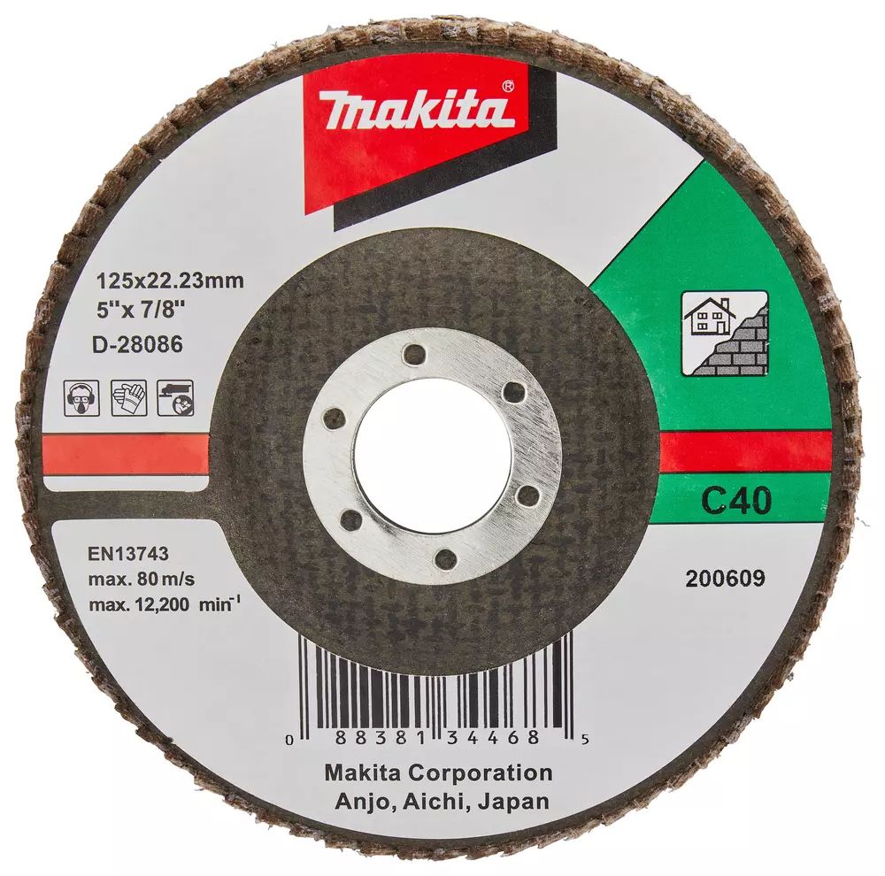 Disco de l&aacute;minas 125mm MAKITA D-28086