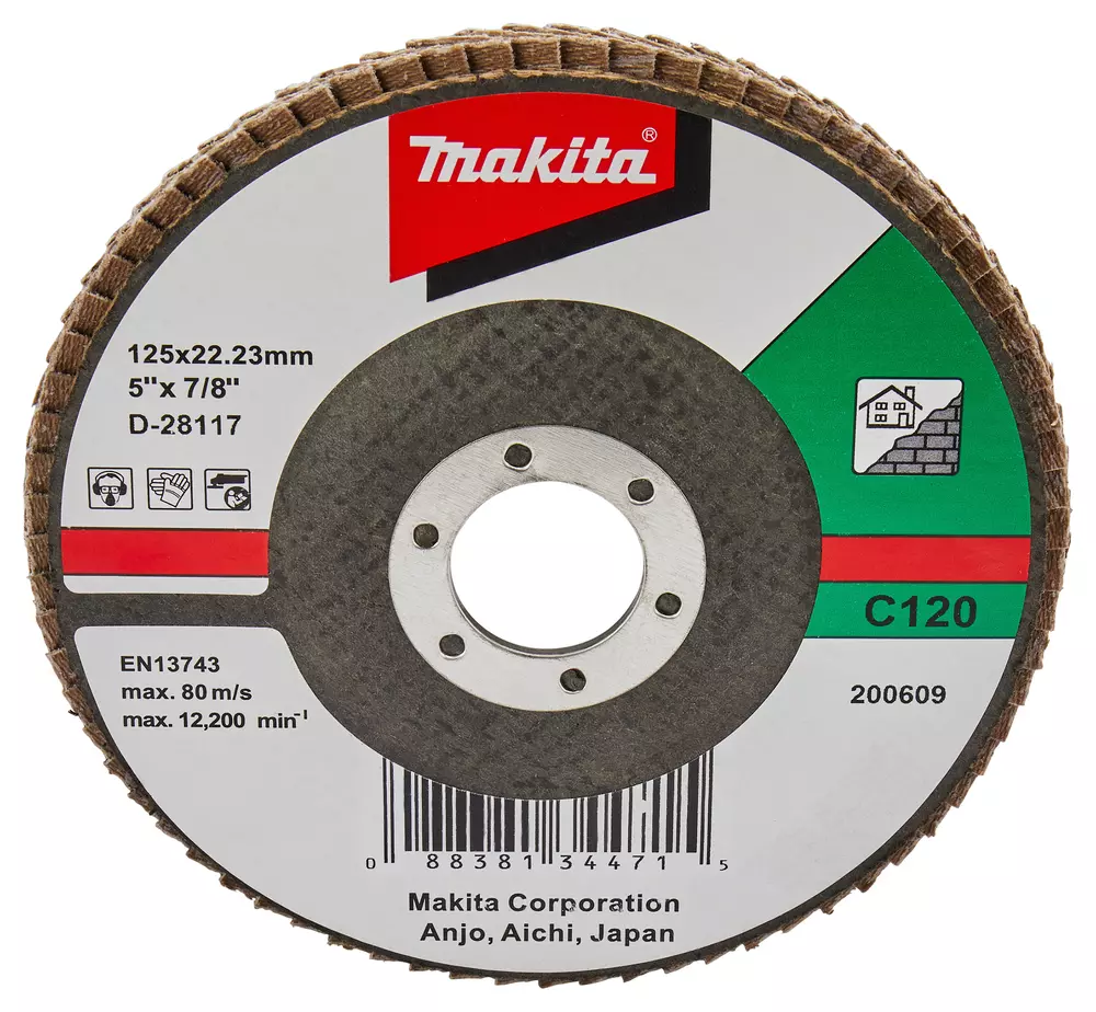 Disco de l&aacute;minas 125mm MAKITA D-28117