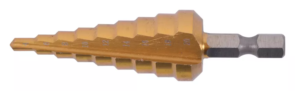 Broca escalonada de filo recto TiN 4 - 20 mm MAKITA D-40129