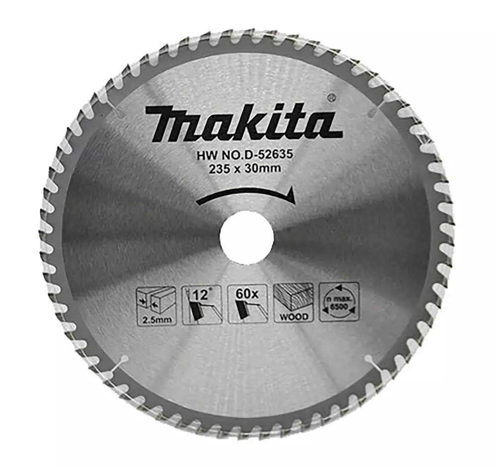 Disco sierra circular , Standard T.C.T 235 x 30 mm, 60 D MAKITA D-52635