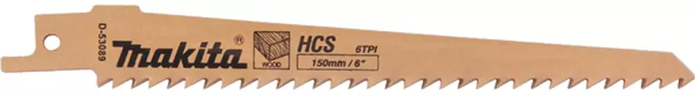 Hoja de sierra de sable , 150mm, 6 TPI, 2pcs MAKITA D-53089