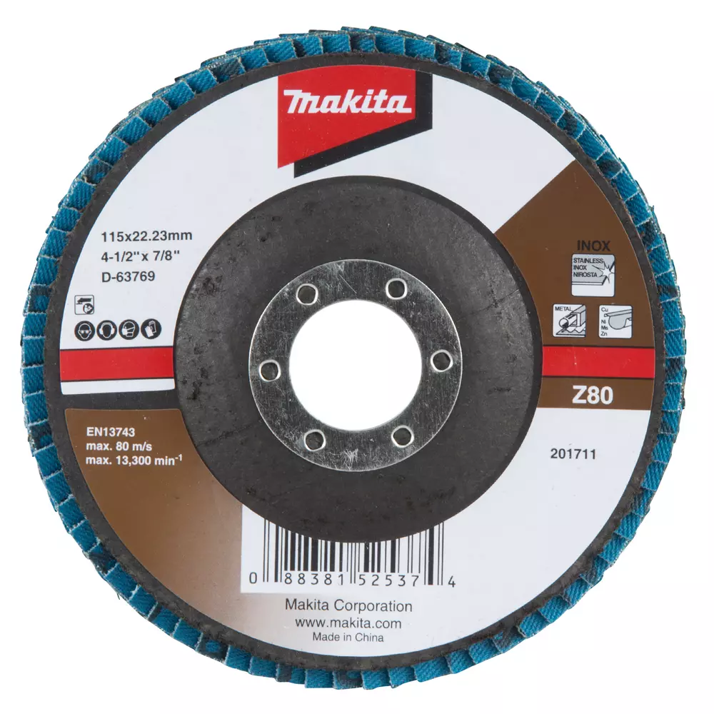 Disco de l&aacute;minas 115 x 22,23 mm, Z80 MAKITA D-63769
