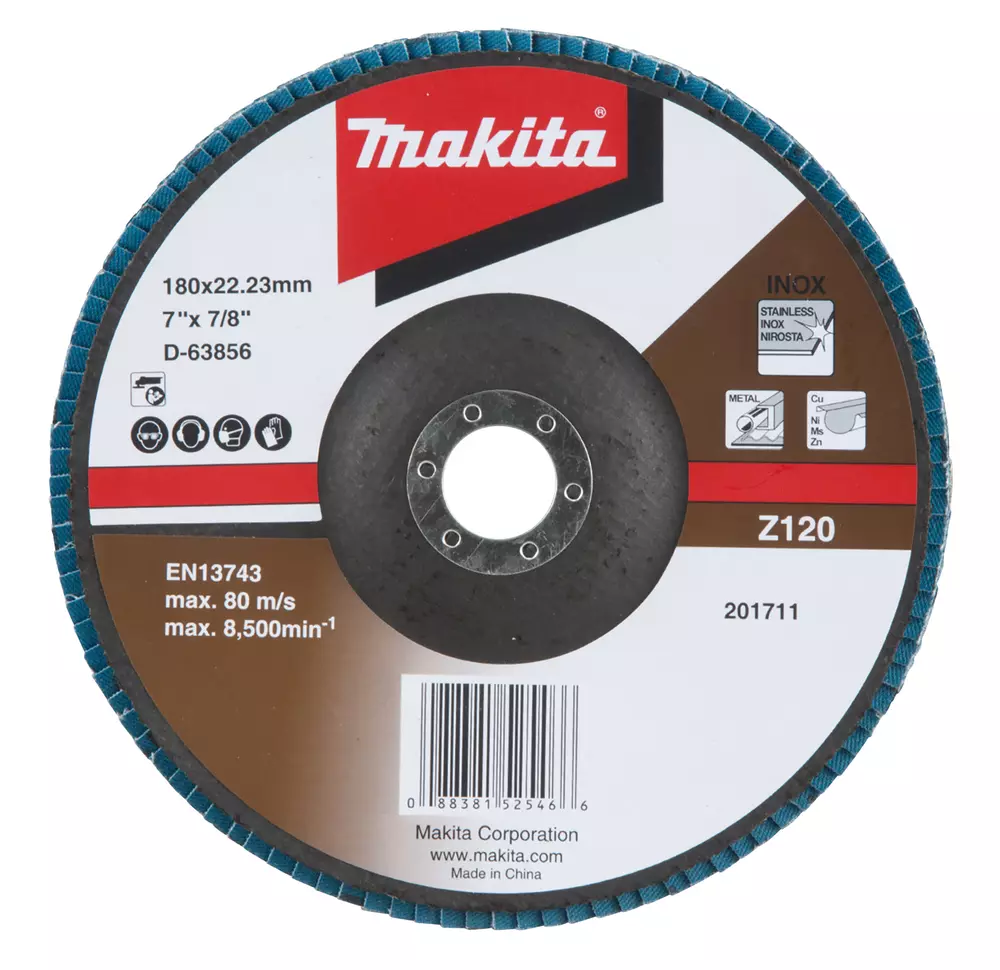 Disco de l&aacute;minas 180 x 22,23 mm, Z120 MAKITA D-63856