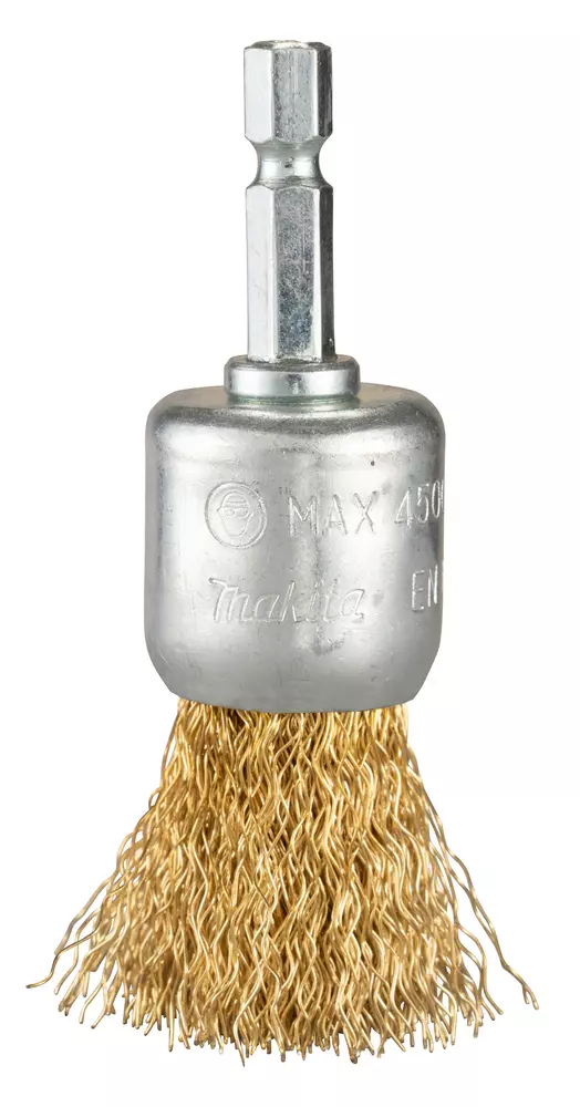 Cepillo de acabado latonado para taladro, 24 mm, 0,3 mm, 1/4" MAKITA D-73726