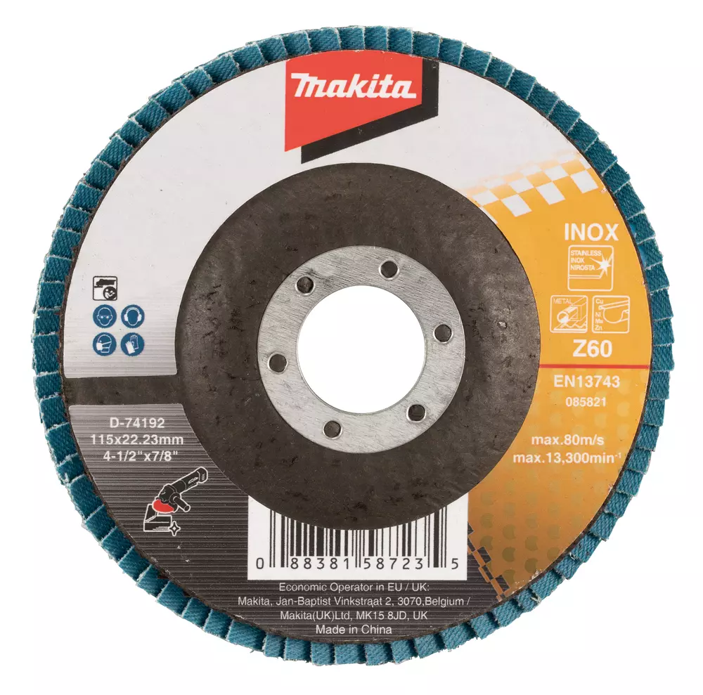 Disco de l&aacute;minas 115 x 22,23 mm, Z60 MAKITA D-74192