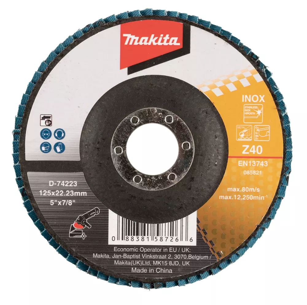 Disco de l&aacute;minas 125 x 22,23 mm, Z40 MAKITA D-74223
