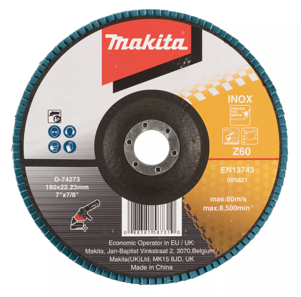 Disco de l&aacute;minas 180 x 22,23 mm, Z60 MAKITA D-74273