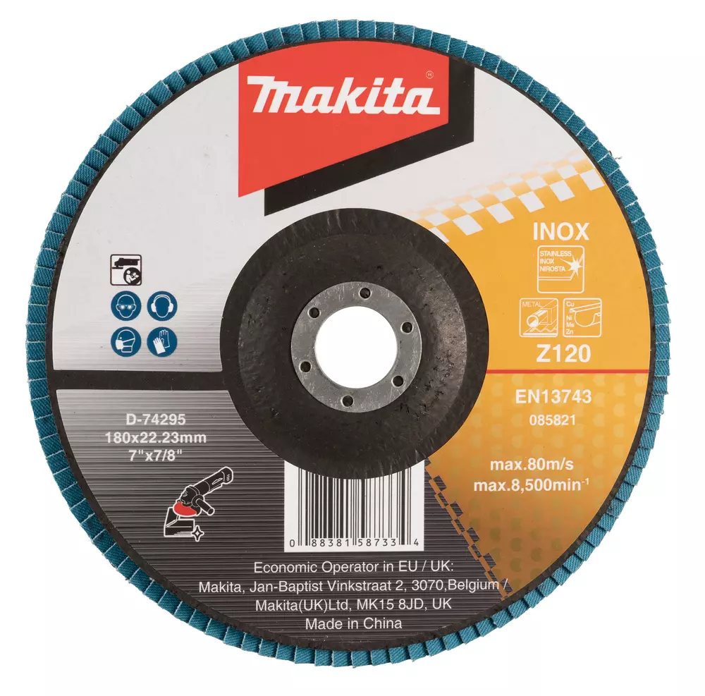 Disco de l&aacute;minas 180 x 22,23 mm, Z120 MAKITA D-74295