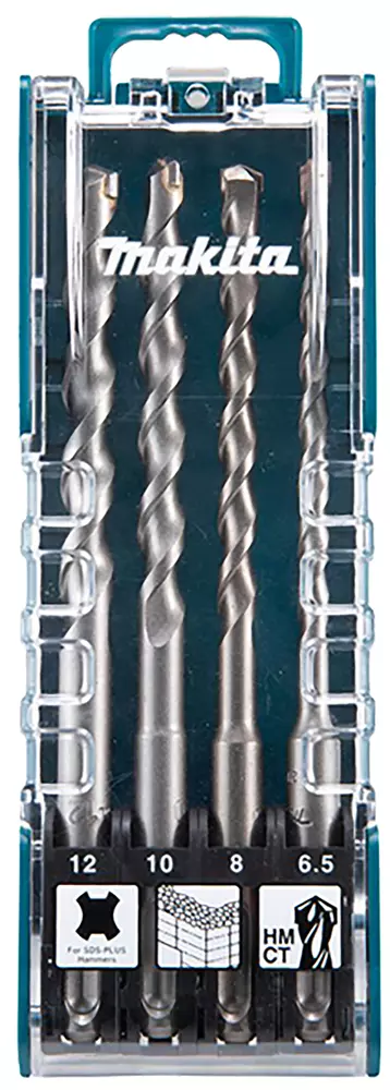 Estuche brocas SDS-PLUS 6,5 mm, 8 mm, 10 mm, 12 mm x 160 mm MAKITA D-74728
