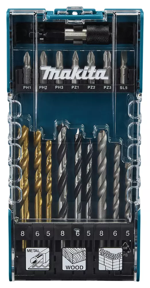Estuche de brocas y puntas, 17 pcs MAKITA D-74887
