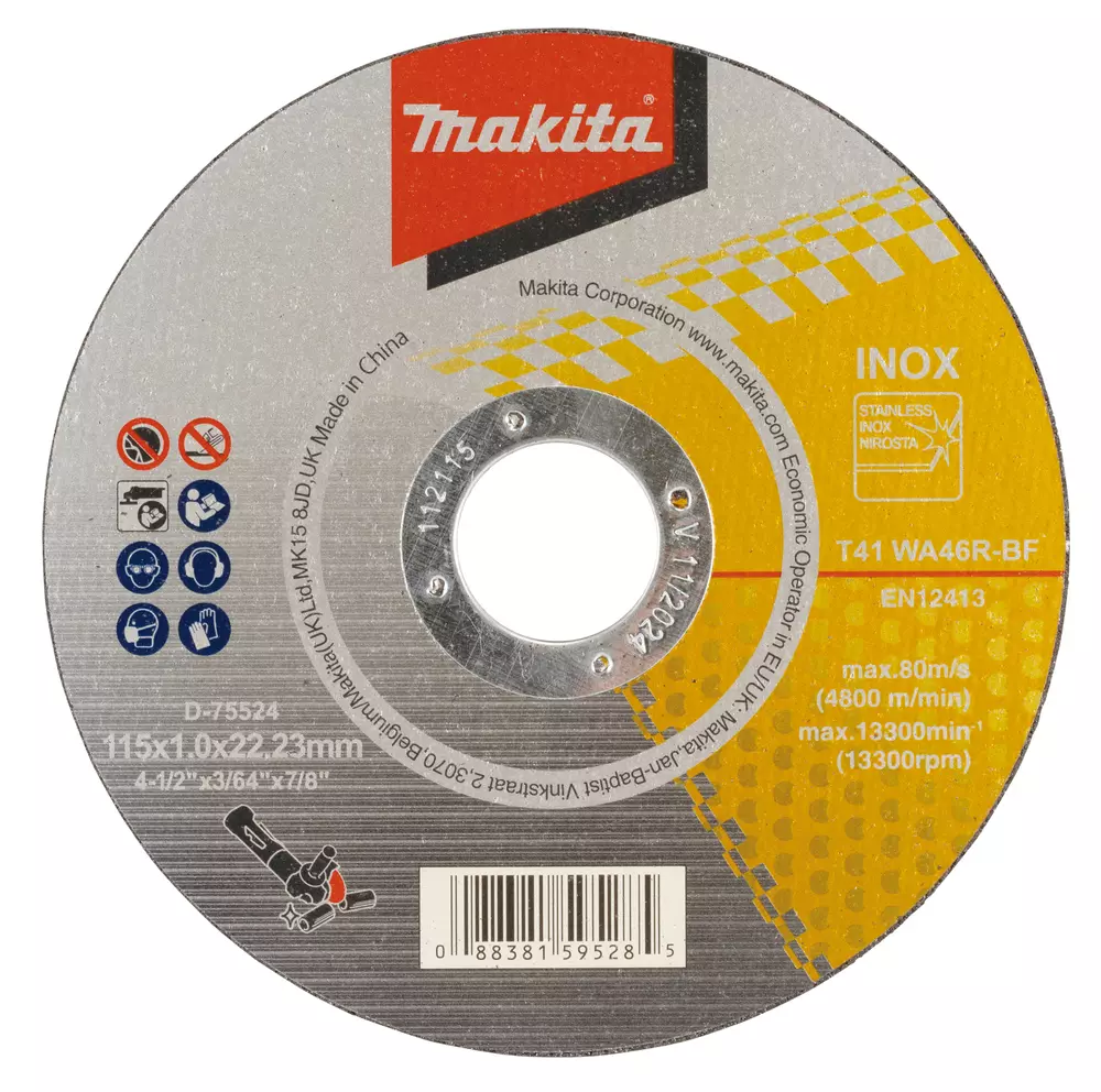 Disco de corte fino, 1 x 115 mm, WA46R MAKITA D-75524