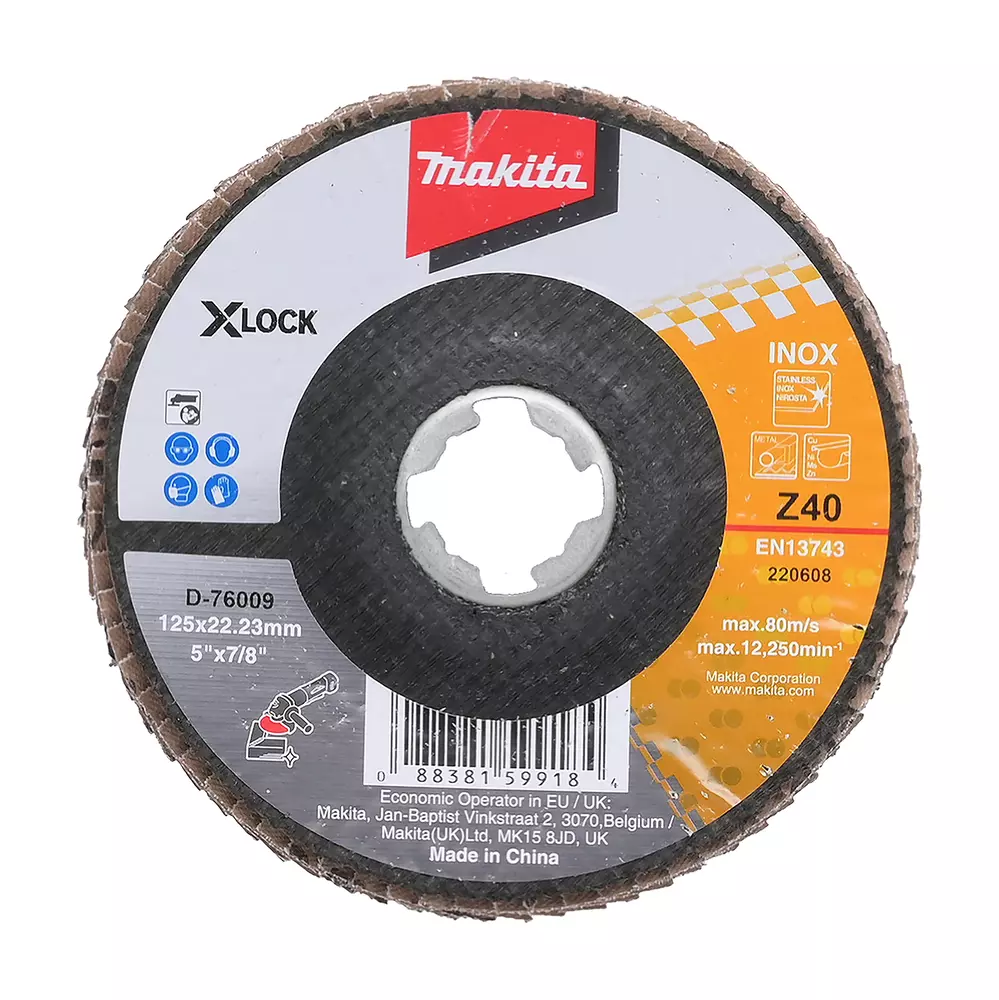 Disco de l&aacute;minas X-Lock, 125 mm, Z40 MAKITA D-76009